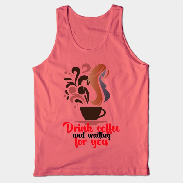 Drink coffee and pregnant Tank Top by HALLOMUM